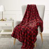 BEDELITE Fleece Throw Blanket for Couch Sofa Bed, Buffalo Plaid