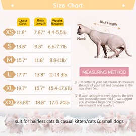 DENTRUN Sphynx Hairless Cats Costume Funny Bee Warm Winter Sweater Cute Pullover Kitten Shirts Breathable Cat Leisure Wear Turtleneck Vest Adorable Cat's Clothes Jacket Pajamas Jumpsuit, XS