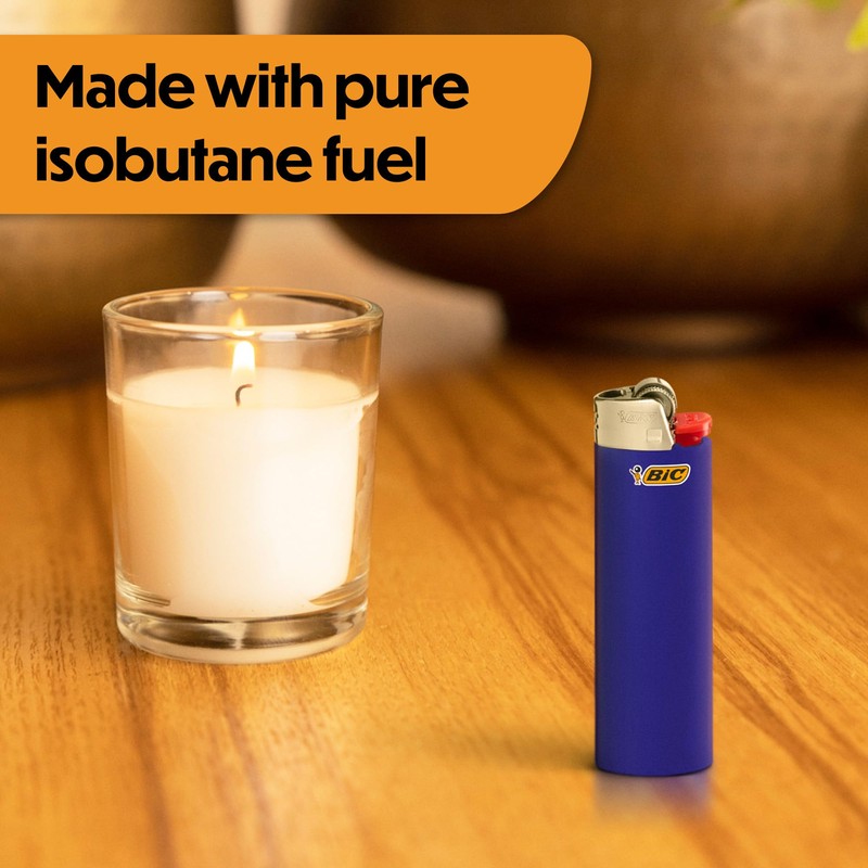 BIC Maxi Pocket Lighters, Reliable Candle Lighters for Holiday Festivities,