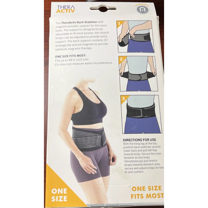 Magnetic Thera Activ Magnetic Care Back Stabilizer One Size 20