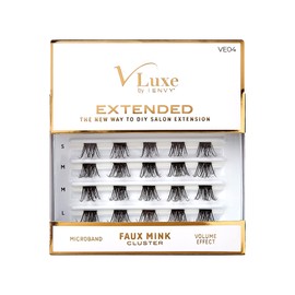 i•ENVY Extended False Eyelashes Faux Mink Featherlight Reusable Artificial Eyelashes Multipack Lash Clusters