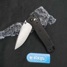 Mini BM 535 Nylon Glass Fibre Handle Folding Knife Custom Drop Point Blade for Camping & Tactical Pocket Knives US Spotcolor: White blade, black handle, blade length: 3.23in, blade width: 1.1in, type: Pocket Knife