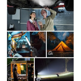 YZYOE Rechargeable LED Ruler Pen Light, Outdoor Portable Multifunctional Work Light, 6 Mode White, 3500K Warm Lamp and Red Lamp, Equipped with Magnetic Attraction and Battery Level Display.