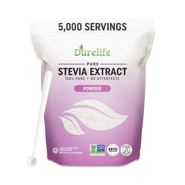 Durelife 100% Pure stevia extract sweetener 8 oz | No