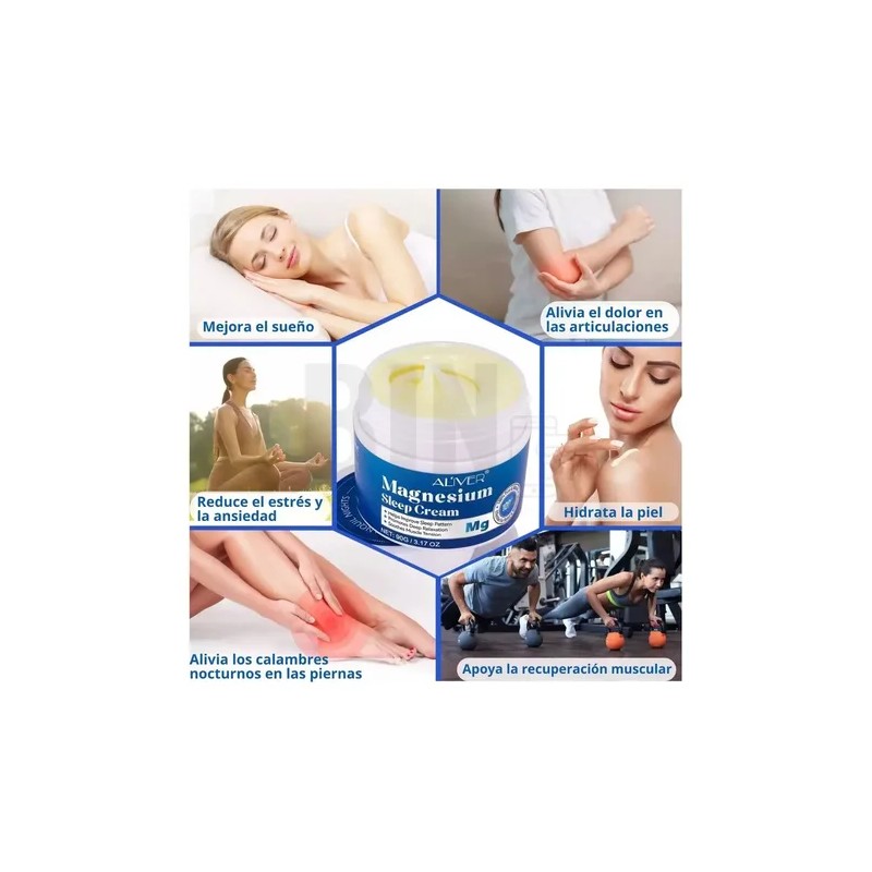 Crema De Magnesio Alivio Muscular Relajación Descansa Mejor