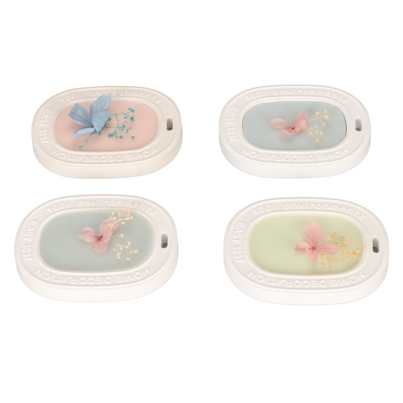 4PCS Set Wardrobe Aromatherapy Wax Tablets Long Lasting Floral Scent