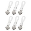 sourcing map 6 Pcs Tea Towel Clips with Cotton Loop
