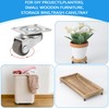 GNYOHUA 8Pcs Small Caster Wheels, 1/2inch Mini Swivel Caster Wheels,