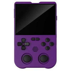 XU10 Handheld Game Console with Built-in 10,000 Games, 3.5-inch IPS Screen Linux System RK3326S Chips Portable Retro Nostalgic Game Console , Handheld Game Console Classic Game Console (Purple)