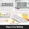 Ice Cube Trays for Freezer - 4 Pack Easy to