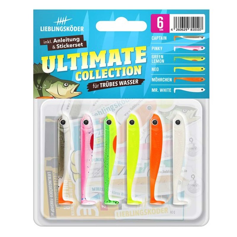 Lieblingsköder Rubber Fish 6 cm – 6 Fishing Lures, Colour