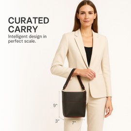 Small Leather Bucket Bags for Women, 3-in-1, Crossbody Bags for women, Top Handle Purse, Shoulder Handbags