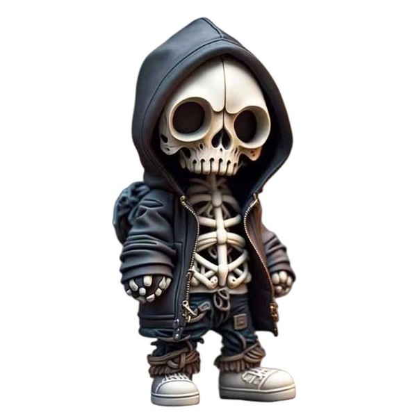 MIELE KOHLER Cool Skeleton Figures Decorative Gothic Sculptures Halloween Skull Decoration for Home (Style a)
