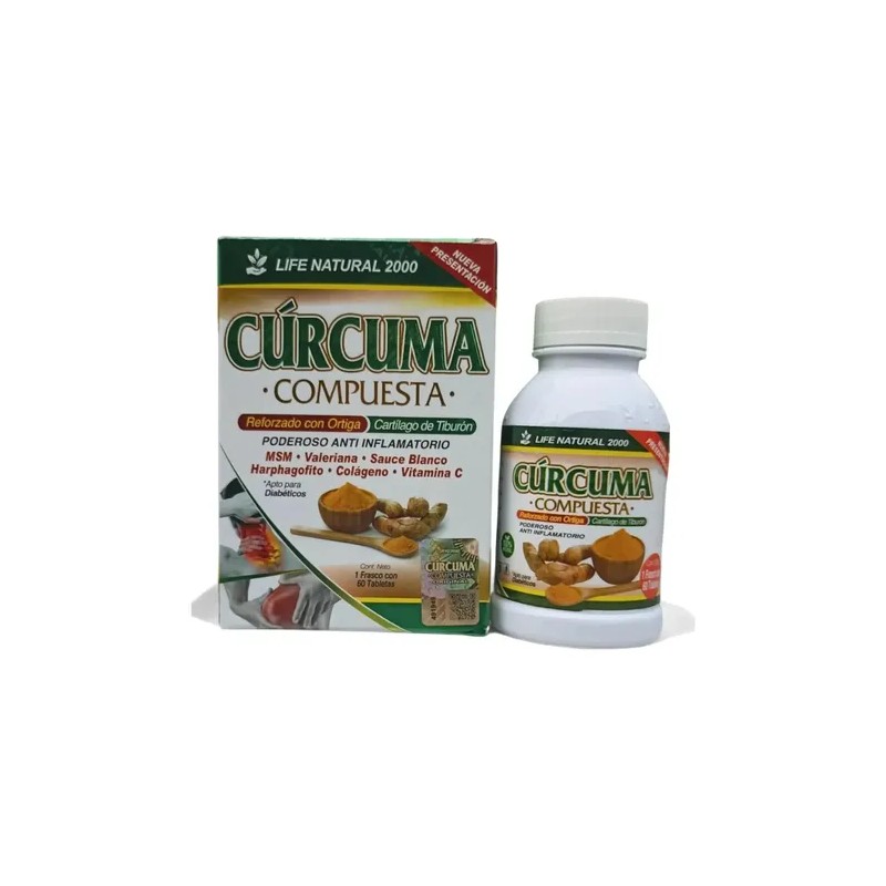 Cúrcuma Compuesta Anti Flamatorio Tabletas Pack Sabor
