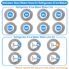 Refrigerator Water Line Kit - 15FT Stainless Steel Braided Ice