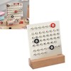 Wooden Kids Calendar DIY Hand Operated Develop Planning Skills Perpetual
