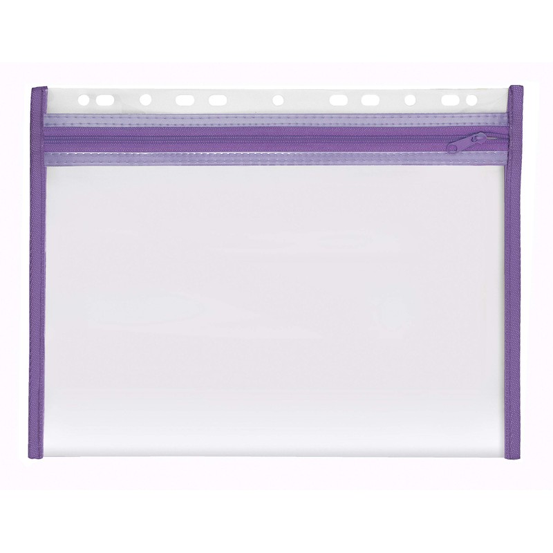 VELOFLEX 4354000 Document Wallet with Zip, Pack of 4, DIN