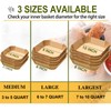 Large Air Fryer Disposable Paper Liners Square 9 Inch, 125