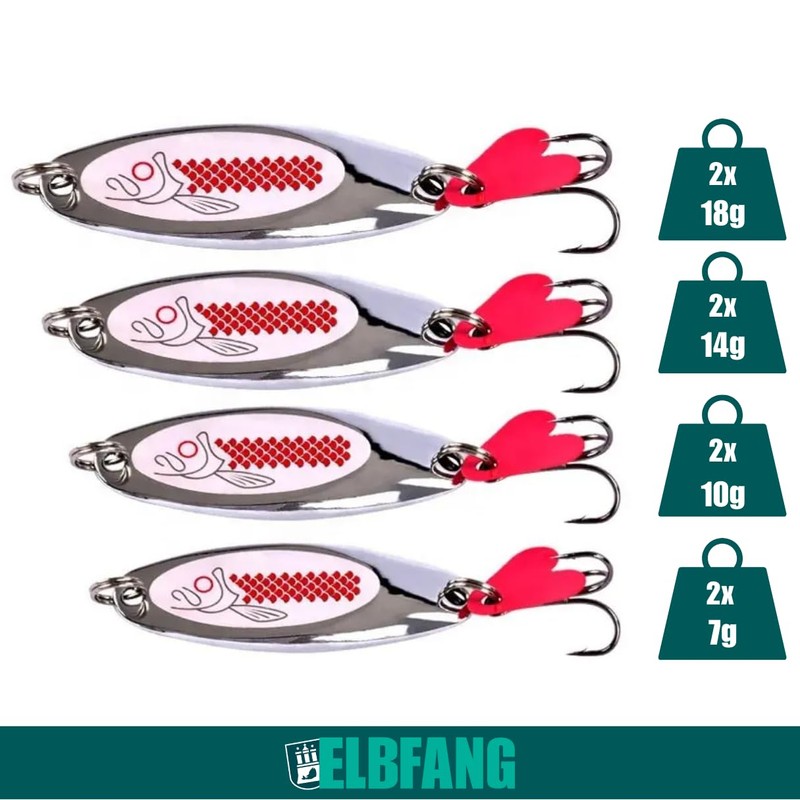 ELBFANG Blinker Fishing Set | Spinner Fishing Lure Spoons for