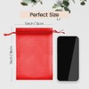 Meowoo 100PCS Organza Bags, 5x7in Small Mesh Bags Drawstring, Mesh