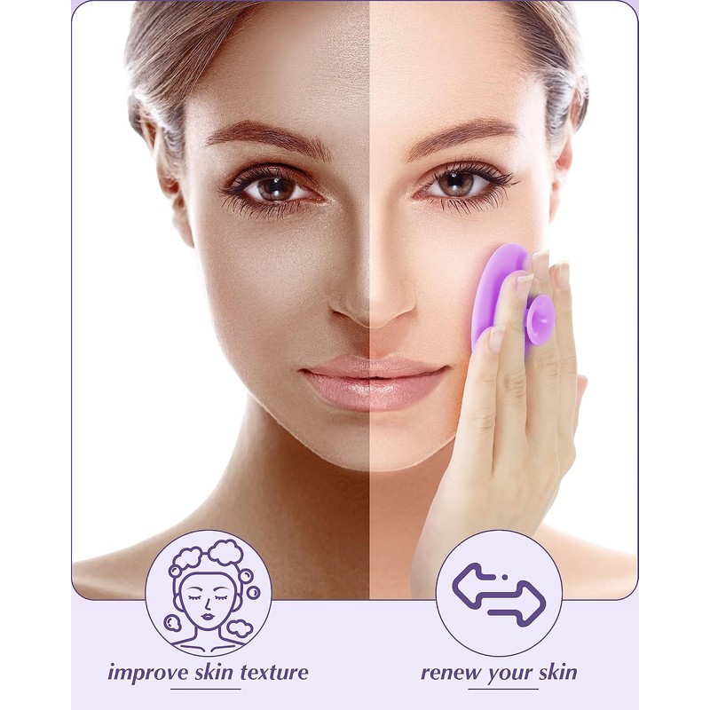 MoHern Exfoliador Facial de Silicona, 8 Unidades para Mujer, Limpieza