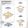 diisunbihuo Modern Crystal Chandeliers LED Square Chandelier Pendant Lights Chandelier