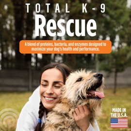 Total K-9 Rescue – Multi-Strain Probiotics and Prebiotics for Digestive and Immune Support – 1lb