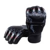 Fighting Gloves Black Tiger Paw Design Thickened Leather Latex Liner