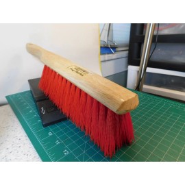 Weiler Brush # 25253 1-Weiler Brush # 25253 Vortec Pro Heavy Duty Red Poly Bristle Workshop 14" Brush