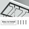 Xverycan Wine Glass Rack Under Cabinet, 8 Row Extreme Large