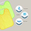 TI TIN Pack of 4 Waterproof Baby Bibs with Rubber