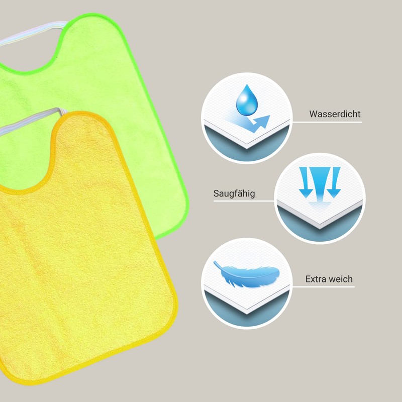 TI TIN Pack of 4 Waterproof Baby Bibs with Rubber