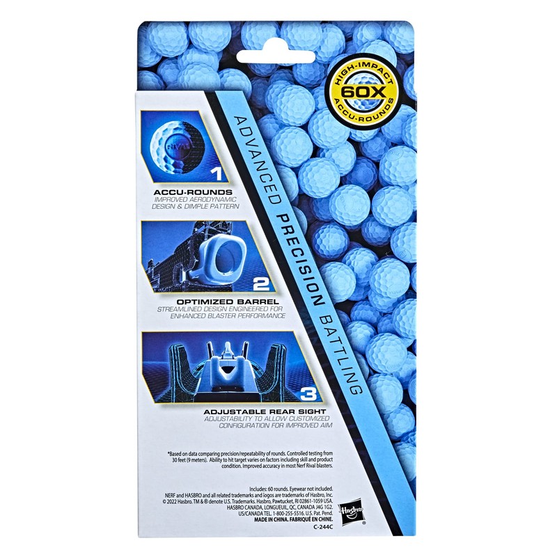 NERF Rival 60 Accu-Round Refill,Multicolor,F5052