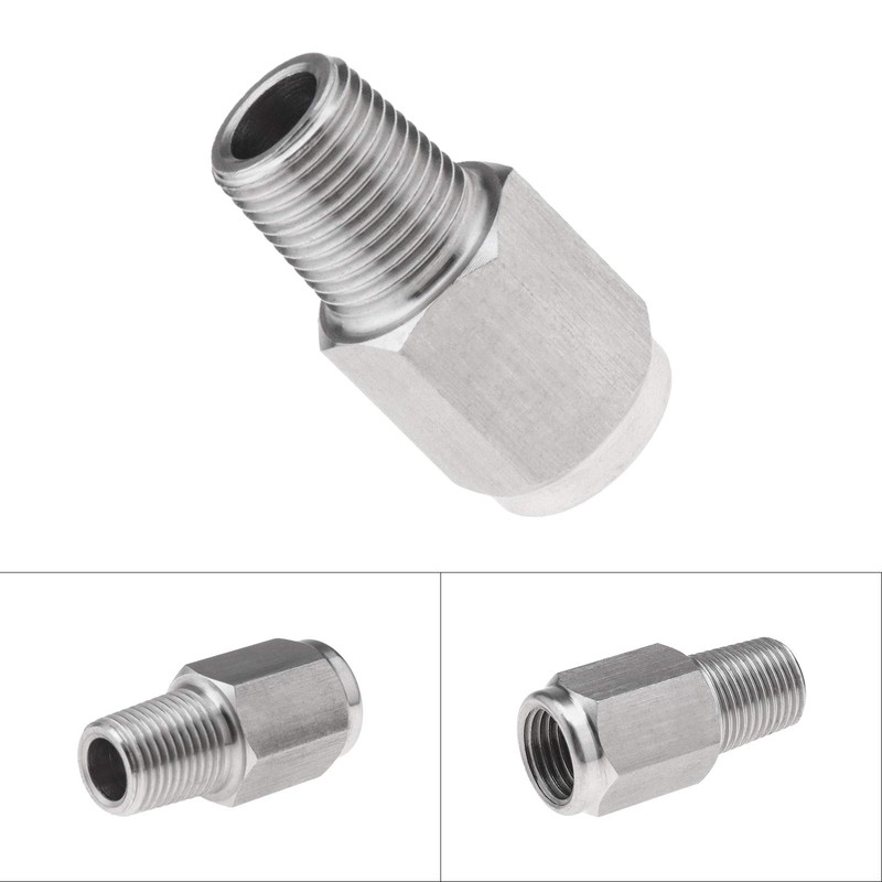 OTOTEC 2X 1/8NPT to M10x1.0 Pressure Pressure Gauge Reducer Connector