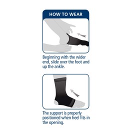 iGO Elastic Ankle Support, Black, Small