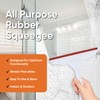 Superio 6” Window Squeegee with Grip Handle and Hanging Hook.