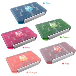 HUIOP fishing lure box, Fishing Tackle Box Storage Trays with Removable Dividers Fishing Lures Hooks Accessories Storage Organizer Box,fishing tackle box