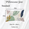 GABraden Microfiber Pillowcase 2PCS Set with Hidden Zipper,Soft and Comfortable