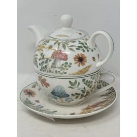 Grace's Teaware Grace Teaware Tea For One Includes Teapot Teacup And Saucer fall season mushroom