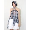 Minduri Mindery SHEER CHECK SCARF - BLACK