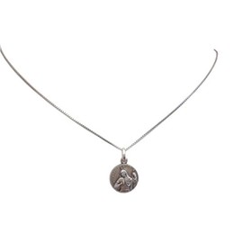 I G J Medal of Saint Jude Thaddeus Apostle in 925 Sterling Silver with 925 Sterling Silver Chain, Sterling Silver, No Gemstone