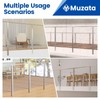Muzata Side Mount Cable Railing Post 42 Inch 42"x2"x2" Level