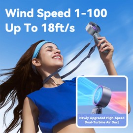 MUXNW 3-IN-1 Portable Handheld Fan: Mini Personal Fan 3600mAh Rechargeable Foldable Turbo USB - Cooling Travel Summer Beach For Women Kids
