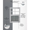 24" x 27" White Flush Mount Window, Great for Sheds,