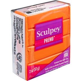 Premo Sculpey Light-Weight Professional Crafting Clay, Orange