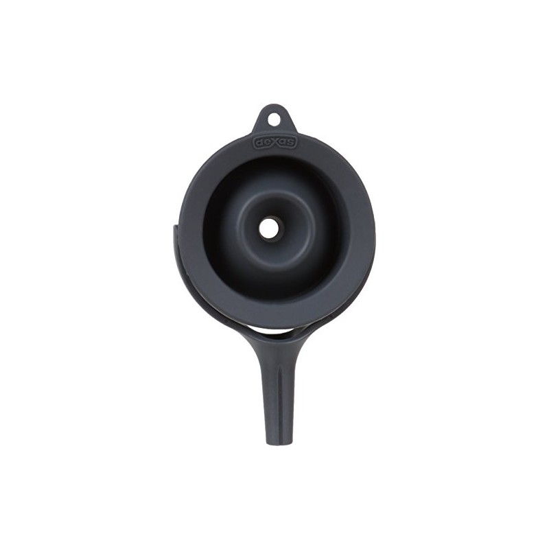 Dexas POP Small Collapsible Silicone Funnel, 2.5 inch Diameter, Gray