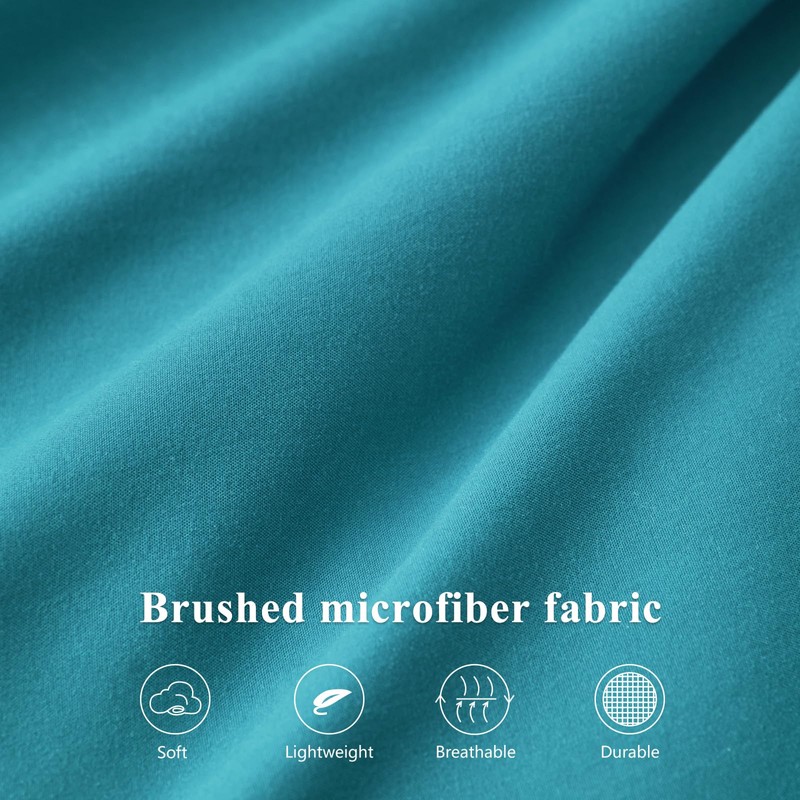 Aisbo Double Fitted Sheet Teal - Extra Deep Pocket Bed