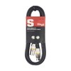 Stagg Cable de micrófono, negro, 3 m (SMC3 YW)