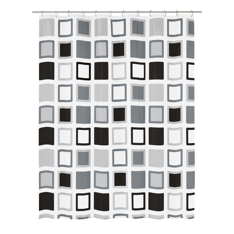 Kleine Wolke "Clipper" Shower Curtain, Anthracite, 180 x 200 cm