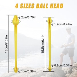 6pcs Fishing Hook Disgorger Plastic Fish Hook Remover Tool Reusable Portable Unhook Extractor Fishing Supplies Yellow Fishing Dehooker for Outdoor Fishing Gear Accessory